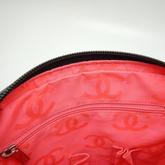 Chanel Cambon Line Shoulder Bag Diagonal Lambskin Black White - Picture 6 of 7